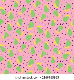 vector summer fruit pattern in bold and colorful style, summer fruits pattern for surface design