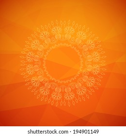 Vector summer geometric background whit place for text.