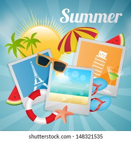 Vector Summer Holiday Flyer