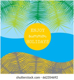 vector summer holidays background