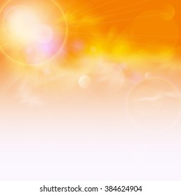Vector summer holidays illustration. Summer background.