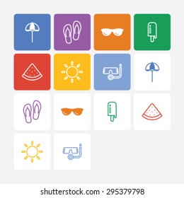 Vector Summer Icons