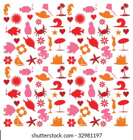 vector summer icons
