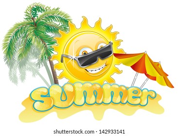 Vector. Summer illustration.