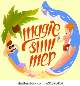 vector summer illustration
