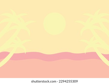 Vektorlandschaft, Meeresstrand