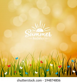 Vector summer light background. 