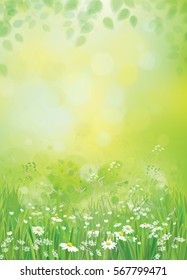 Vector summer nature   background.