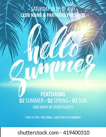 Vector Summer Party Poster Background
