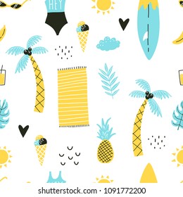 Vector summer pattern