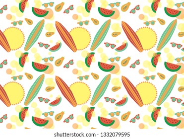 Vector summer pattern colorful