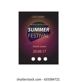 vector summer poster