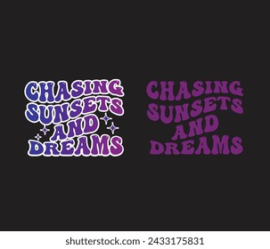 vector summer quote  retro wavy t shirts design illustration