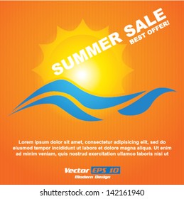 Vector Summer Sale background / brochure design