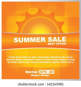 Vector Summer Sale brochure / background design