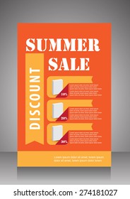 Vector Summer Sale Flyer template
