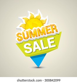 vector summer sale label or sticker