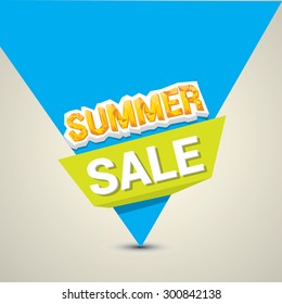 vector summer sale label or sticker