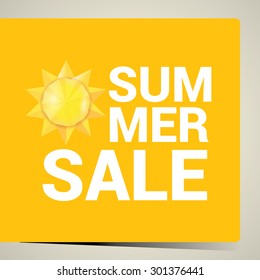 vector summer sale label or sticker