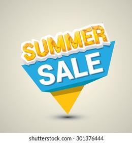 vector summer sale label or sticker