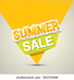 vector summer sale label or sticker