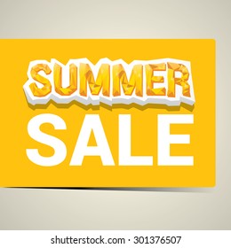vector summer sale label or sticker