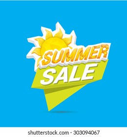 vector summer sale label or sticker