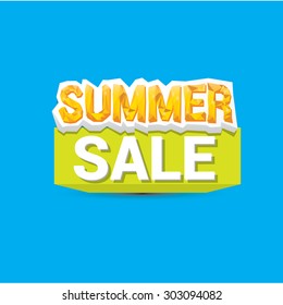 vector summer sale label or sticker
