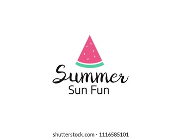 Vector summer season labels in vintage style. Beach logos and icons element 