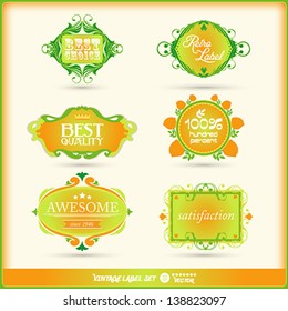 Vector summer set of calligraphic and floral design elements with decoration and baroque frames and rose ornaments. Old paper texture with grunge frames. Vector eps 10 illustration.