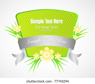 vector summer sticker,emblem