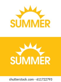 Vector Summer Sun Graphic