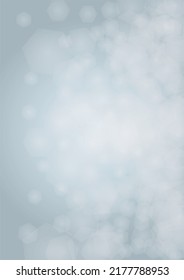 Vector Summer Sun Shine Background with Bokeh Blurred Glowing Gold Circles on Blue Sky.  Blured Sunlight Background. Magic Summertime Print. Calm Defocused Light Design for Posters, Covers, Cards.