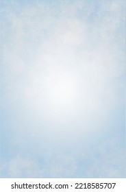 Vector Summer Sun Shine Background with Bokeh Blurred Glowing Gold Circles on Blue Sky.  Blured Sunlight Background. Magic Summertime Print. Calm Defocused Light Design for Posters, Covers, Cards.