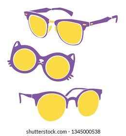 Vector summer sunglasses