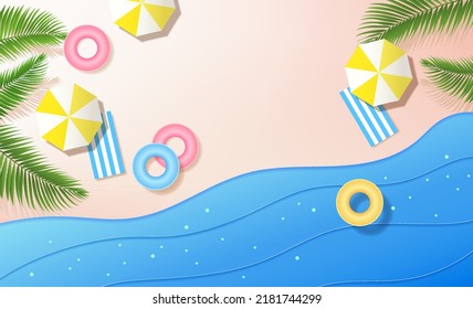 Vector summer time Holiday background. modern minimalist mock up, Design template for product showcase