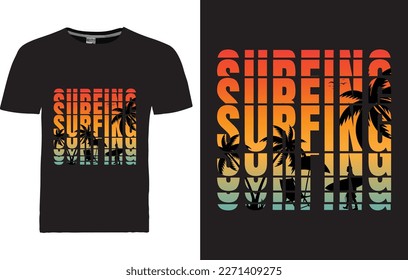vector Summer T-shirt Design template