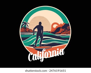 Vector Summer T-Shirt Design: Vibrant, Fun Graphics Perfect for Sunny Days and Beach Vibes.