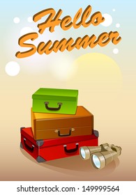 Vector summer vacation background