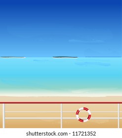 vector Summertime at the beach, sea