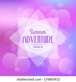 vector summertime billboard creative visual message for your summer design vacation summer star travel holiday tourism recreational glow beautiful concept creative offset shining ribbon graphic graphi