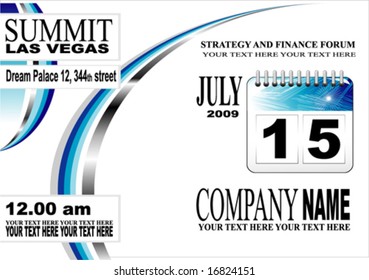 VECTOR summit event or business forum template