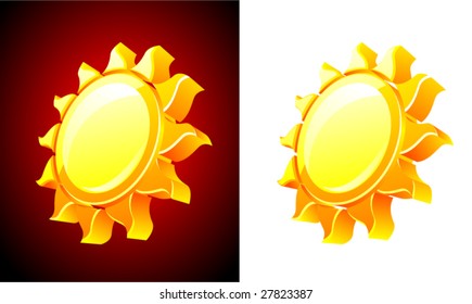 Vector sun.