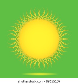 Vector sun background with place for your text. Only for your design