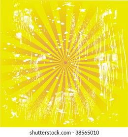 Vector Sun Burst Grunge