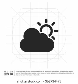 Vector Sun Cloud icon