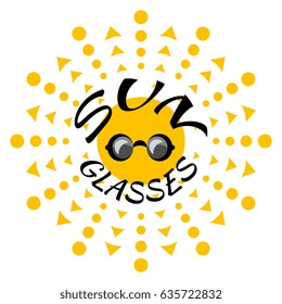 Vector Sun Glasses for Web or Sale Design. Hot Summer Symbol