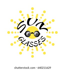 Vector Sun Glasses for Web or Sale Design. Hot Summer Symbol