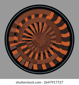 vector sun hand painting cretive round art design for  watercolor drawn modern geometric ceramic plate pattern design, wall decor, poster, print, cover, hat, geometric, creative home decor, t shirt