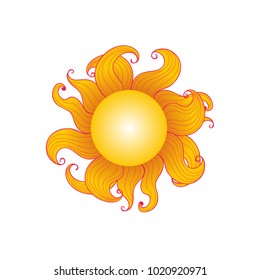 Vector sun icon